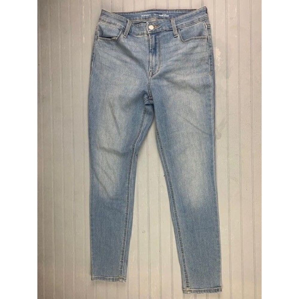 Old Navy Size 6s Short Womens Jeans High Rise Super Skinny Stretch Light Wash